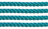 Textil - Cordoncillo Trenzado Rayón - 3mm - Teal (Azul Verdoso) (2 metros)