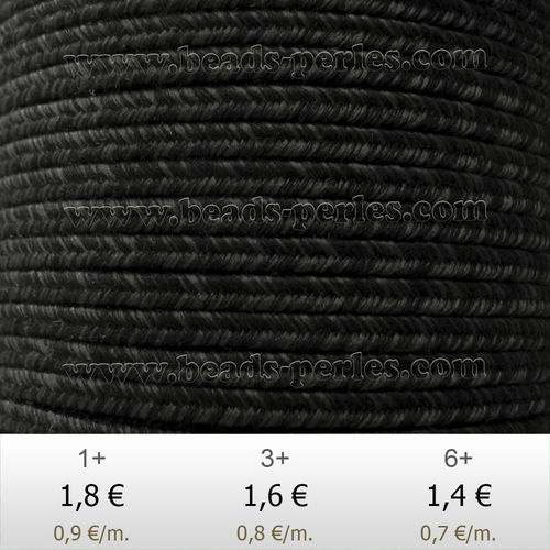 Textil - Soutache DENIM-JEANS - 3mm - Urban Grey (2 metros)