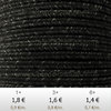 Textil - Soutache DENIM-JEANS - 3mm - Black Range (2 metros)