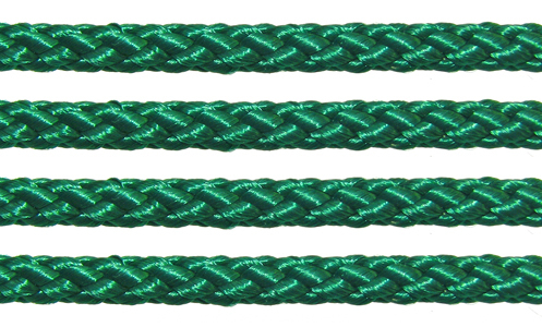 Textil - Cordoncillo Trenzado Rayón - 3mm - Malachite Green (Verde Malaquita) (50 metros)