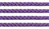 Textil - Cordoncillo Trenzado Rayón - 3mm - Dark Purple (Morado Oscuro) (50 metros)