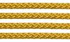 Textil - Cordoncillo Trenzado Rayón - 3mm - Goldenrod (Vara de Oro) (50 metros)