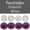 Cristal Checo - Facetada - 4mm - Pastel Purple (100 Uds.)