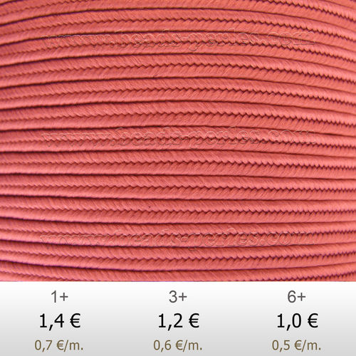 Textil - Soutache-Poliéster - 3mm - Flamingo (2 metros)