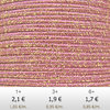 Textil - Soutache METALLICUM - 3mm - Aurum Pink (Rosa Aurum) (2 metros)
