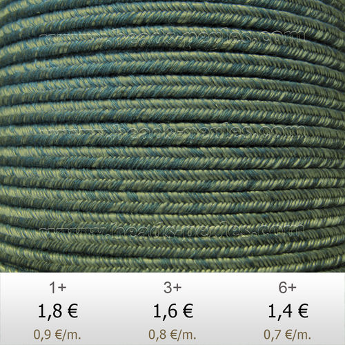 Textil - Soutache DENIM-JEANS - 3mm - Herbacious (2 metros)