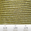 Textil - Soutache METALLICUM - 3mm - Aurum Antique Gold (Oro Antiguo Aurum) (2 metros)