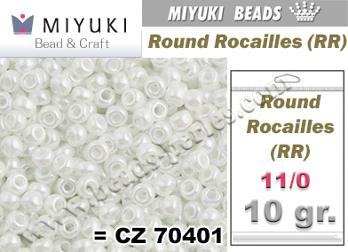 Miyuki - Rocalla - 11/0 - Pearl White (10 gramos)