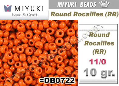 RR00406 - Miyuki - Rocalla - 11/0 - Opaque Orange (10 gramos)