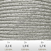 Textil - Soutache METALLICUM - 3mm - Argentum Silver (Plata Argentum) (2 metros)