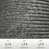 Textil - Soutache METALLICUM - 3mm - Argentum Davy's Grey (Gris Davy's Argentum) (2 metros)