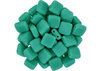 Cristal Checo - Tile - 6x6mm - Opaque Green Turquoise (50 Uds.)
