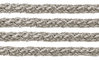 Textil - Cordoncillo Trenzado METALLICUM - 3mm - Argentum Britannia Silver (2 metros)