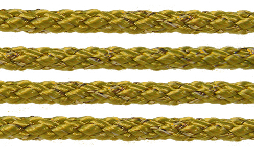 Textil - Cordoncillo Trenzado METALLICUM - 3mm - Aurum Bronze (2 metros)