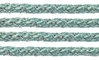 Textil - Cordoncillo Trenzado METALLICUM - 3mm - Argentum Placid Blue (2 metros)