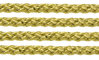 Textil - Cordoncillo Trenzado METALLICUM - 3mm - Aurum Pale Gold (50 metros)
