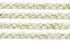 Textil - Cordoncillo Trenzado METALLICUM - 3mm - Aurum White (2 metros)