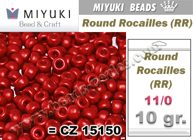 Miyuki - Rocalla - 11/0 - Lava Red (10 gramos)