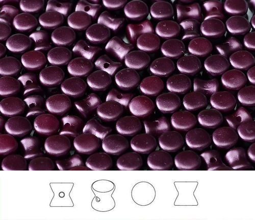 Cristal Checo - Pellet - 4x6mm - Pastel Purple (50 Uds.)
