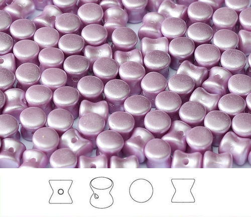Cristal Checo - Pellet - 4x6mm - Pastel Pale Lilac (50 Uds.)