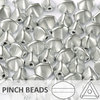 Cristal Checo - Pinch - 5x3mm - Silver Satin (100 Uds.)