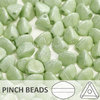 Cristal Checo - Pinch - 5x3mm - Marbled Prairie Green (100 Uds.)