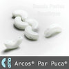 Cristal Checo - Arcos par Puca - 5x10mm - Chalk White (5 gr.)