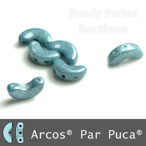 Cristal Checo - Arcos par Puca - 5x10mm - Marbled Blue (5 gr.)