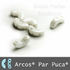 Cristal Checo - Arcos par Puca - 5x10mm - Pearl White (5 gr.)