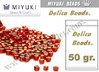 Miyuki - Delica - 11/0 - Silver-Lined Frosted Ruby Red (50 gr.)