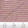 Textil - Soutache METALLICUM - 3mm - Cuprum Pale Lilac (2 metros)