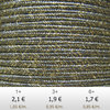 Textil - Soutache METALLICUM - 3mm - Aurum Graphite (2 metros)