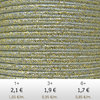 Textil - Soutache METALLICUM - 3mm - Aurum Mercury (2 metros)