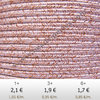 Textil - Soutache METALLICUM - 3mm - Cuprum Pale Salmon (2 metros)