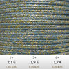 Textil - Soutache METALLICUM - 3mm - Aurum Blue Storm (2 metros)