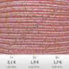 Textil - Soutache METALLICUM - 3mm - Cuprum Pink Osiana (2 metros)
