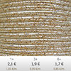 Textil - Soutache METALLICUM - 3mm - Cuprum Cream (2 metros)