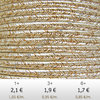Textil - Soutache METALLICUM - 3mm - Cuprum Ivory (2 metros)