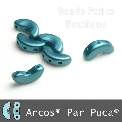 Cristal Checo - Arcos par Puca - 5x10mm - Pastel Blue Turquoise (5 gr.)