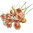 Aplique - Coser o pegar - 2cm (aprox.) - Flor de Tela "Sfumato" - Coral - 012 (1 Uds.)