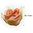 Aplique - Coser o pegar - 2cm (aprox.) - Flor de Tela "Sfumato" - Coral - 012 (1 Uds.)