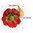 Aplique - Coser o pegar - 2cm (aprox.) - Flor de Tela "2D" - Blood - 021 (1 Uds.)