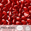 Cristal Checo - Pinch - 5x3mm - Lava Red (100 Uds.)