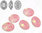 Cabuchón - Resina Pointback - Oval 13x18 mm - Rose Water Opal (2 Uds.)
