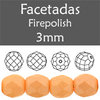 Cristal Checo - Facetada - 3mm - Powdery Pastel Orange (100 Uds.)