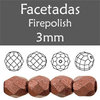 Cristal Checo - Facetada - 3mm - Saturated Metallic Butterum (100 Uds.)