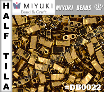 HTL0457 - Miyuki - Half Tila - 5x2,3x1,9mm - Metallic Bronze (5 gramos)