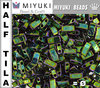 HTL0468 - Miyuki - Half Tila - 5x2,3x1,9mm - Metallic Iris Green (5 gramos)