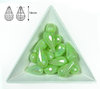 Gota acrilica facetada - 18x10mm - Mint green AB - 04 (2 Uds.)