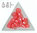 Gota acrilica facetada - 18x10mm - Watermelon AB - 07 (2 Uds.)